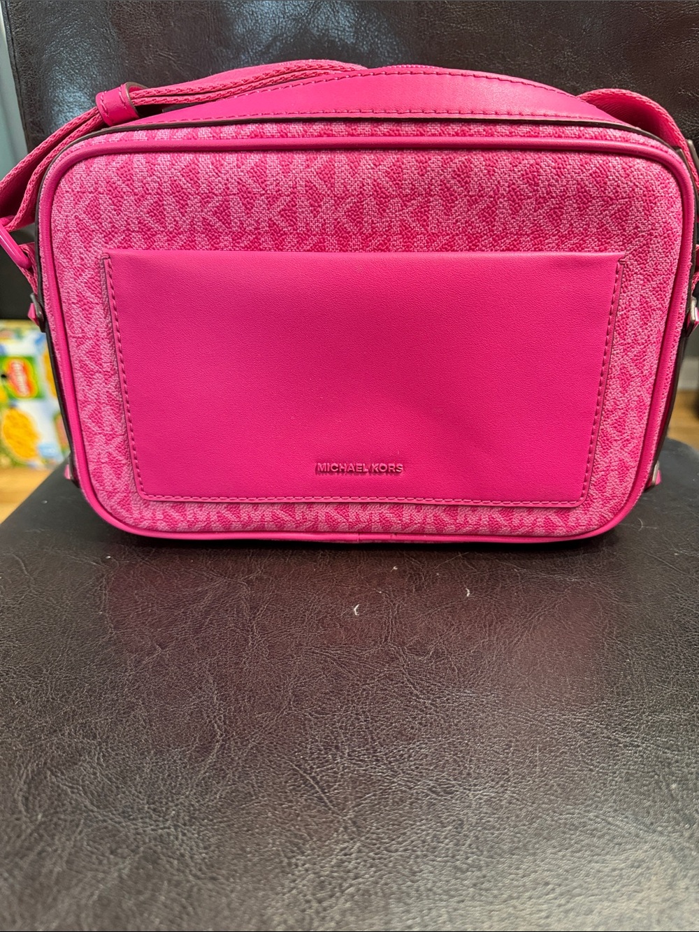 Michael Kors Hot Pink Signature MK Crossbody Bag